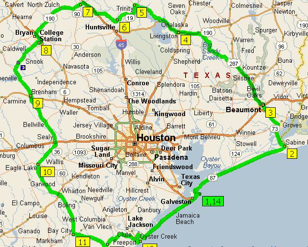 Houston Appraisal Service Service Coverage Map